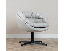 Bronx71® Draaifauteuil Porto linnen taupe