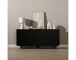 Bronx71® Dressoir Haley zwart eiken 160 cm