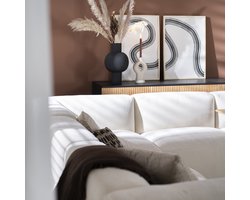Bronx71® Dressoir Haley zwart/blank eiken 160 cm