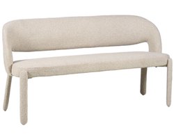 Bronx71® Eetkamerbank June bouclé taupe 160 cm - eettafelbank - eetbank