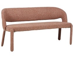 Bronx71® Eetkamerbank June bouclé terracotta 160 cm - eettafelbank - eetbank