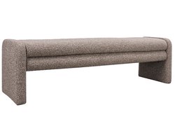 Bronx71® Eetkamerbank Neil bouclé bruin 160 cm - eettafelbank - eetbank