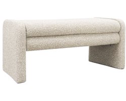 Bronx71® Eetkamerbank Neil bouclé taupe 100 cm - eettafelbank - eetbank