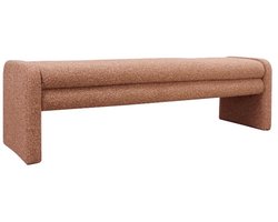 Bronx71® Eetkamerbank Neil bouclé terracotta 160 cm - eettafelbank - eetbank