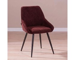 Bronx71® Eetkamerstoel Lynn velvet paars - stoel