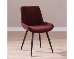 Bronx71® Eetkamerstoel Vic velvet paars - stoel