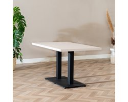 Bronx71® Eettafel Nils melamine beige 140 x 80 cm