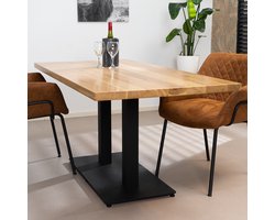 Bronx71® Eettafel Sven eikenhout 160 x 80 cm