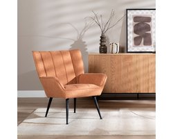 Bronx71® Fauteuil City linnen koper