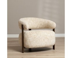Bronx71® Fauteuil Grace chenille beige