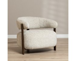 Bronx71® Fauteuil Grace chenille taupe