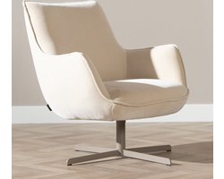 Bronx71® Fauteuil Stella draaibaar velvet beige