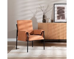 Bronx71® Fauteuil Urban linnen koper