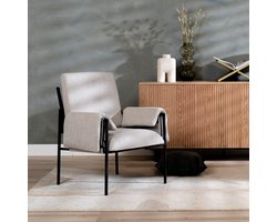 Bronx71® Fauteuil Urban linnen taupe