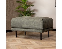 Bronx71® Hocker Denver velvet donkergroen