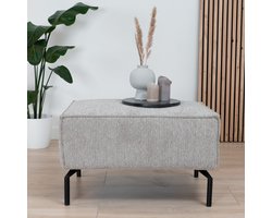 Bronx71® Hocker Kansas ribstof taupe