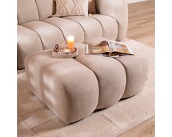 Bronx71® Hocker Luca chenille beige