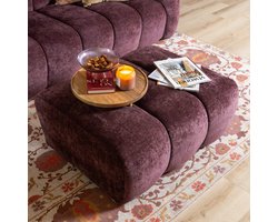 Bronx71® Hocker Luca chenille paars