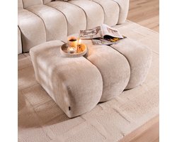 Bronx71® Hocker Luca chenille sand