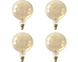 Bronx71® Lichtbron LED bol Ø20 cm (set van 4) amberkleurig