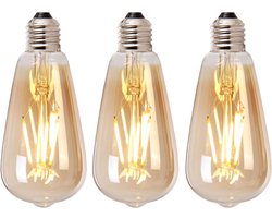 Bronx71® Lichtbron LED druppel 14,5 cm (set van 3) gold
