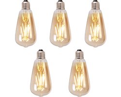 Bronx71® Lichtbron LED druppel 14,5 cm (set van 5) gold