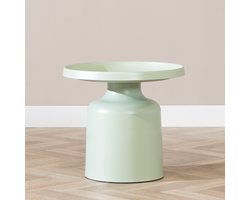 Bronx71® Salontafel Donna rond metaal lichtgroen - Salontafel rond