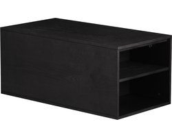 Bronx71® Salontafel Jaxx zwart eiken 88x46 cm