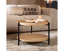Bronx71® Salontafel Rio Ø58 cm blank eiken - Salontafel rond