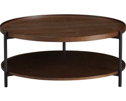 Bronx71® Salontafel Rio Ø90 cm rustiek eiken - Salontafel rond