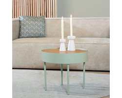 Bronx71® Salontafel rond Zita lichtgroen - Salontafel rond