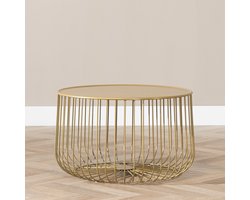 Bronx71® Salontafel Senna goud metaal