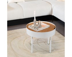 Bronx71® Salontafel Zita rond wit - Salontafel rond