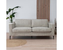 Bronx71® Scandinavische bank 3-zits Orlando stof gemêleerd taupe