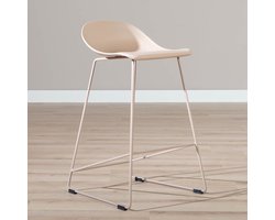 Bronx71® Scandinavische Barkruk Ellen taupe 66cm - barstoel