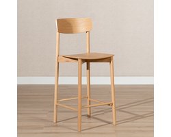 Bronx71® Scandinavische barkruk Reza naturel eiken 68,5 cm - barstoel