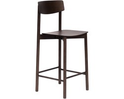 Bronx71® Scandinavische barkruk Reza walnoot 68,5 cm - barstoel