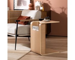 Bronx71® Scandinavische bijzettafel/salontafel Isla 60x35x45 naturel eiken