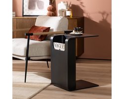 Bronx71® Scandinavische bijzettafel/salontafel Isla zwart