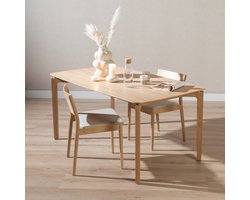 Bronx71® Scandinavische eettafel Cala naturel eiken 160 x 90 cm