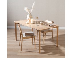 Bronx71® Scandinavische eettafel Cala naturel eiken 220 x 100 cm
