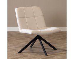 Bronx71® Scandinavische fauteuil Eevi gerecyclede stof off white