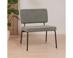 Bronx71® Scandinavische fauteuil Espen groen gerecyclede stof