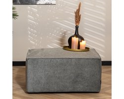 Bronx71® Scandinavische hocker Memphis stof gemêleerd antraciet