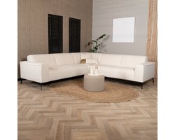 Bronx71® Scandinavische hoekbank Vegas off white links/rechts