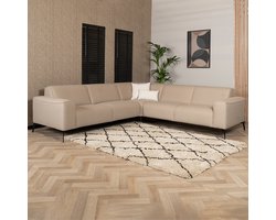 Bronx71® Scandinavische hoekbank Vegas taupe links/rechts