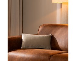 Bronx71® Sierkussen Anna velvet beige 25 x 45 cm