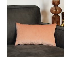 Bronx71® Sierkussen Anna velvet roze 25 x 45 cm