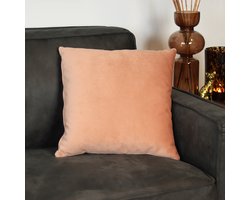 Bronx71® Sierkussen Anna velvet roze 45 x 45 cm