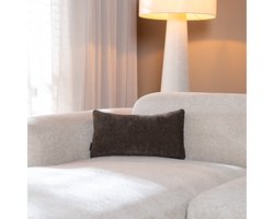 Bronx71® Sierkussen Maya chenille bruin 25 x 45